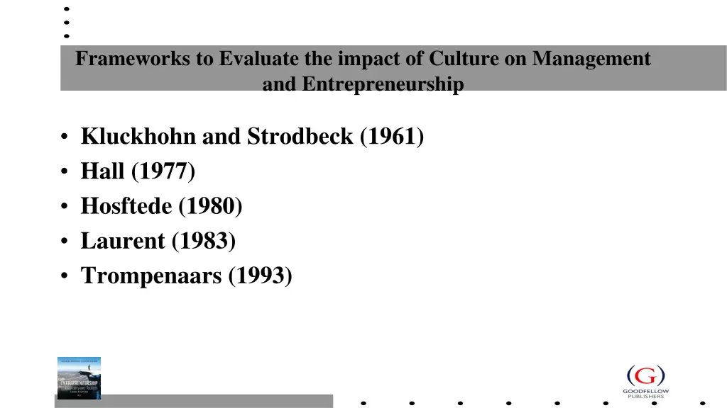frameworks to evaluate the impact of culture