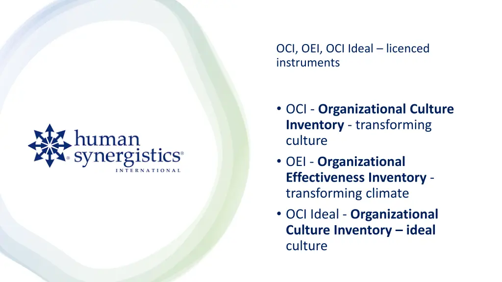 oci oei oci ideal licenced instruments