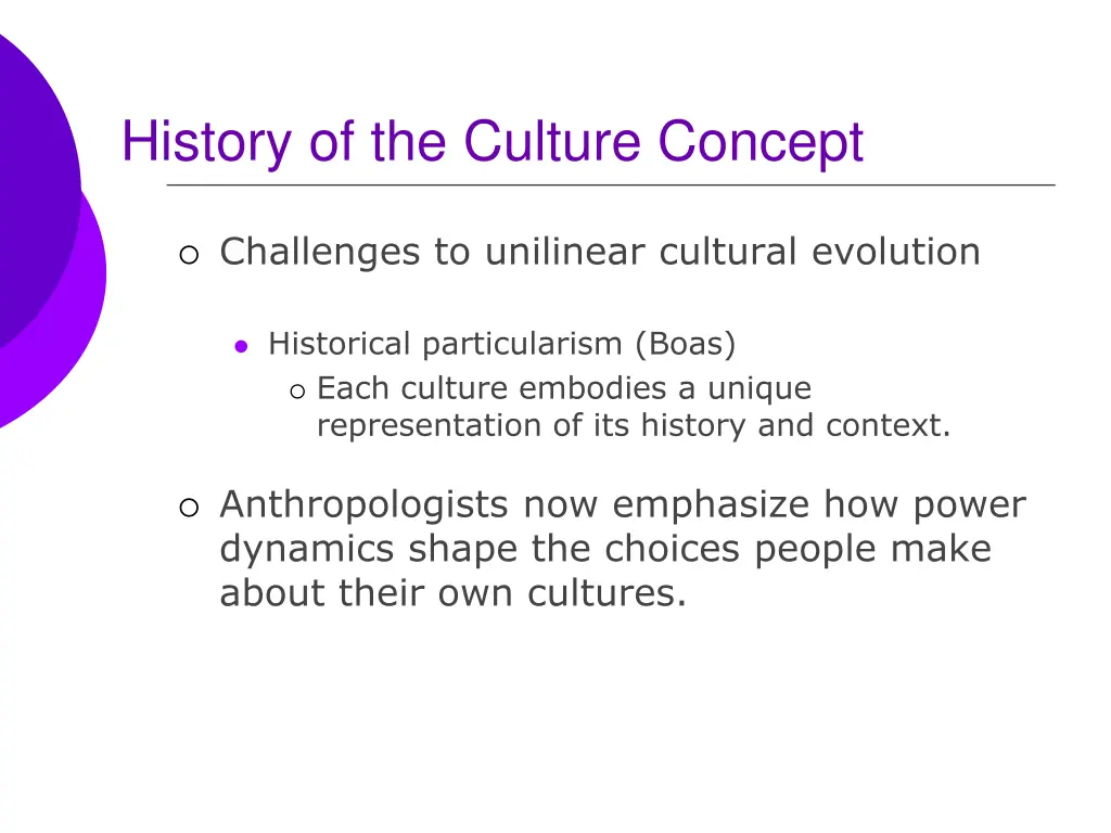 history of the culture concept 1