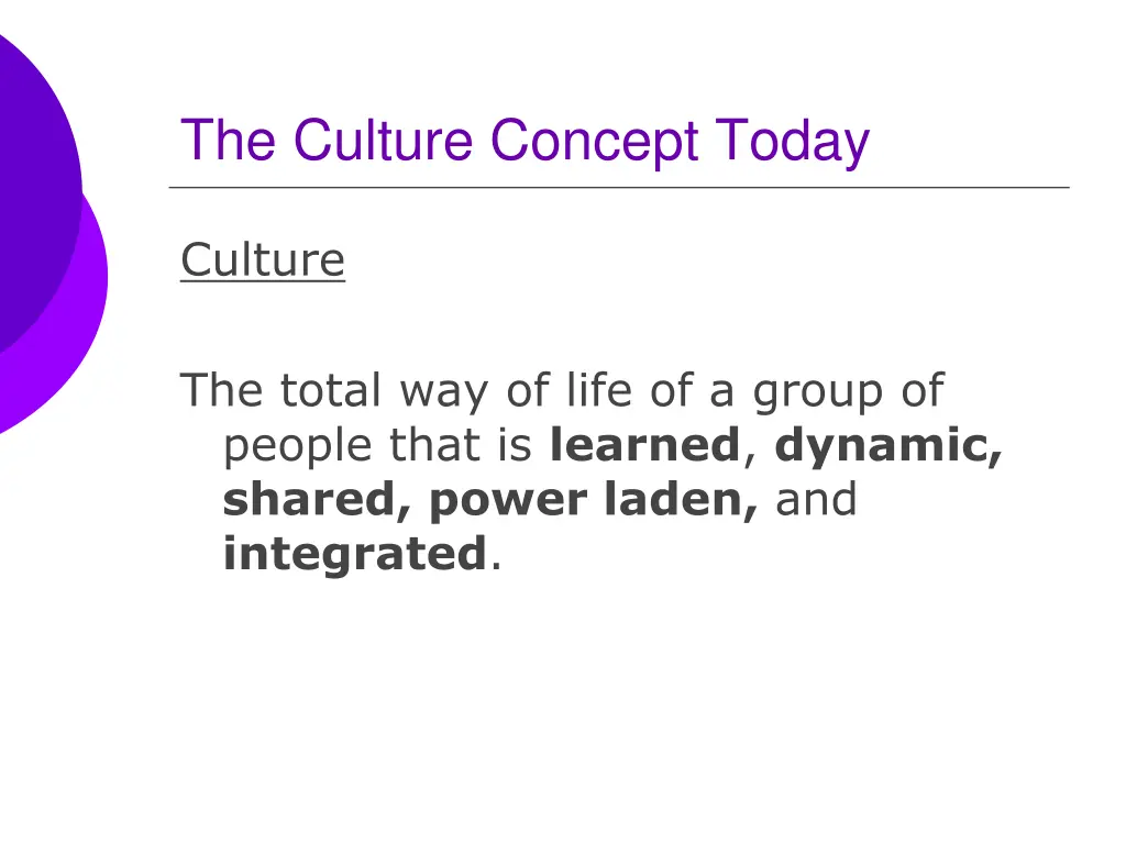 the culture concept today