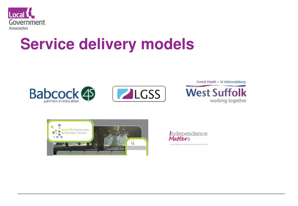 service delivery models