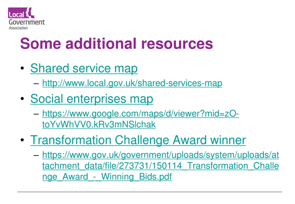 some additional resources