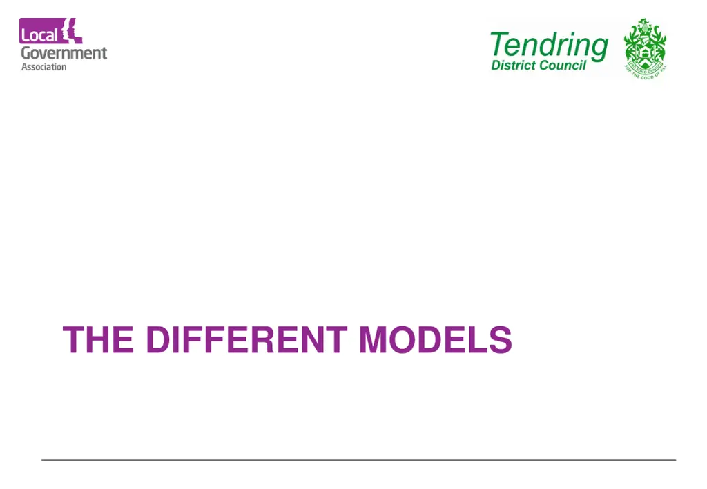 the different models