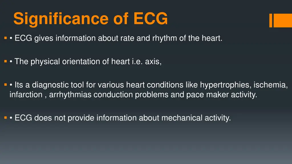 significance of ecg