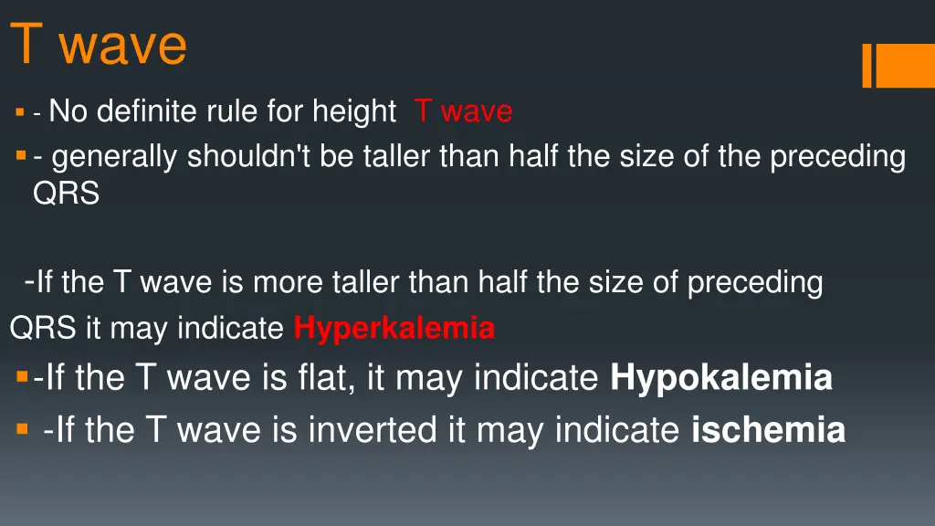 t wave