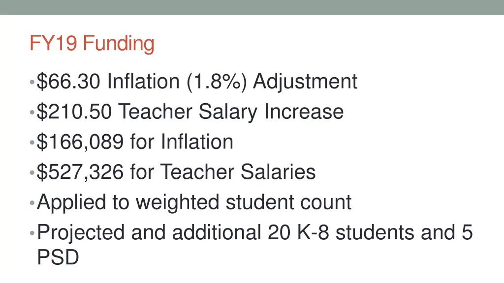 fy19 funding