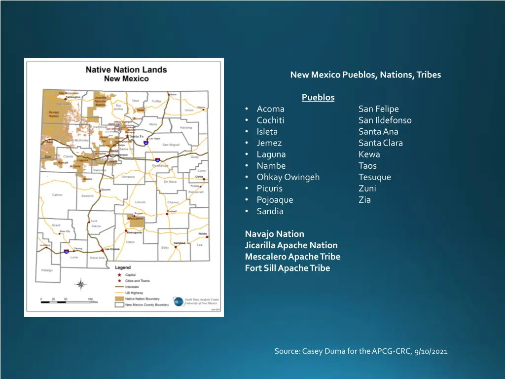new mexico pueblos nations tribes