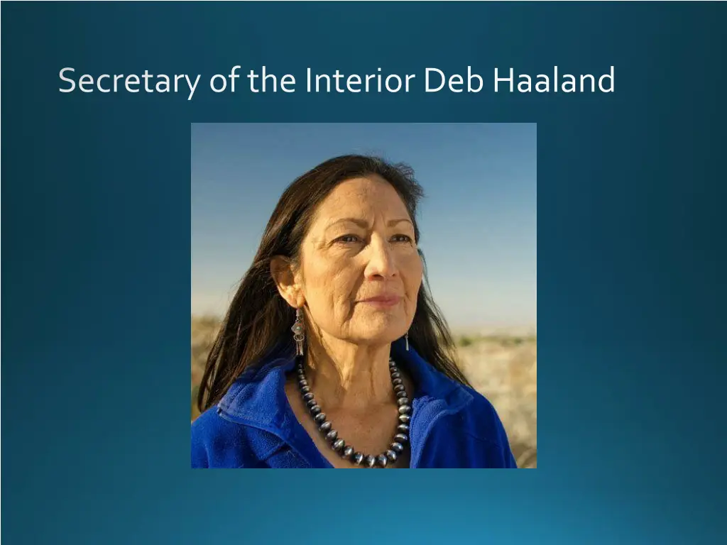 secretary of the interior deb haaland