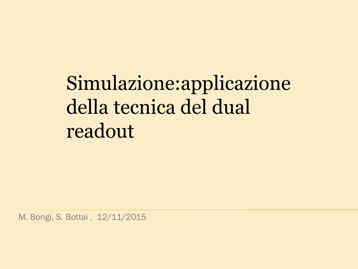 simulazione applicazione della tecnica del dual