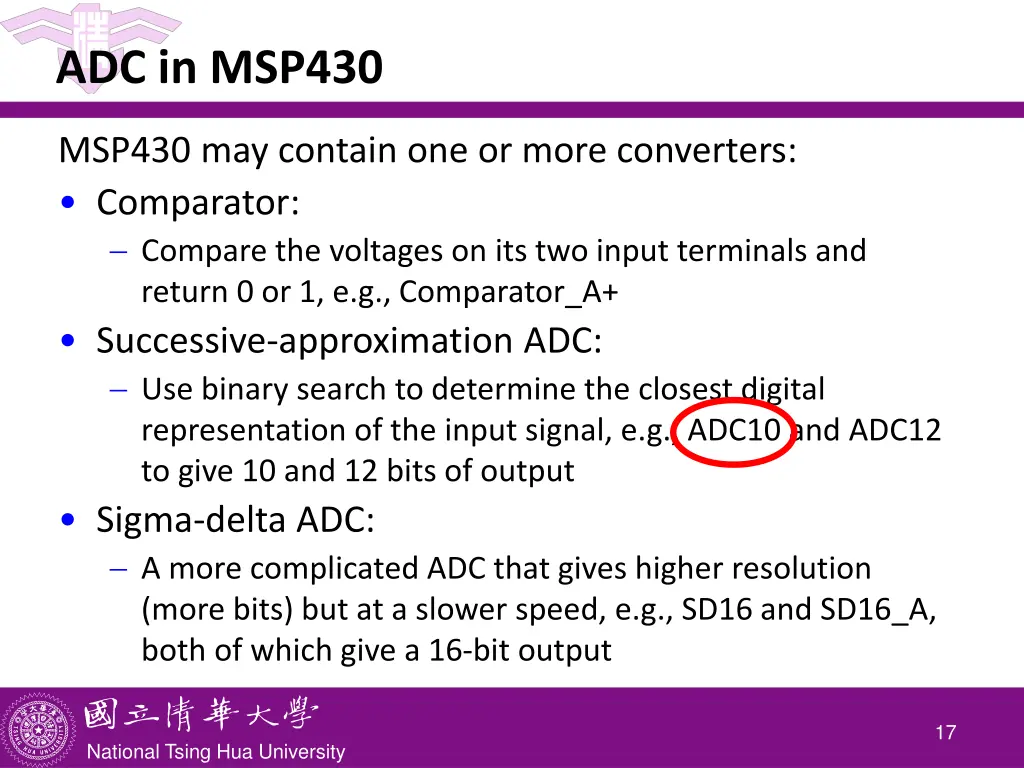 adc in msp430