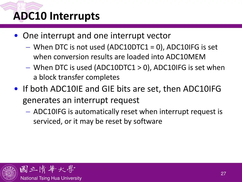 adc10 interrupts