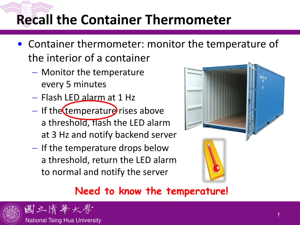 recall the container thermometer