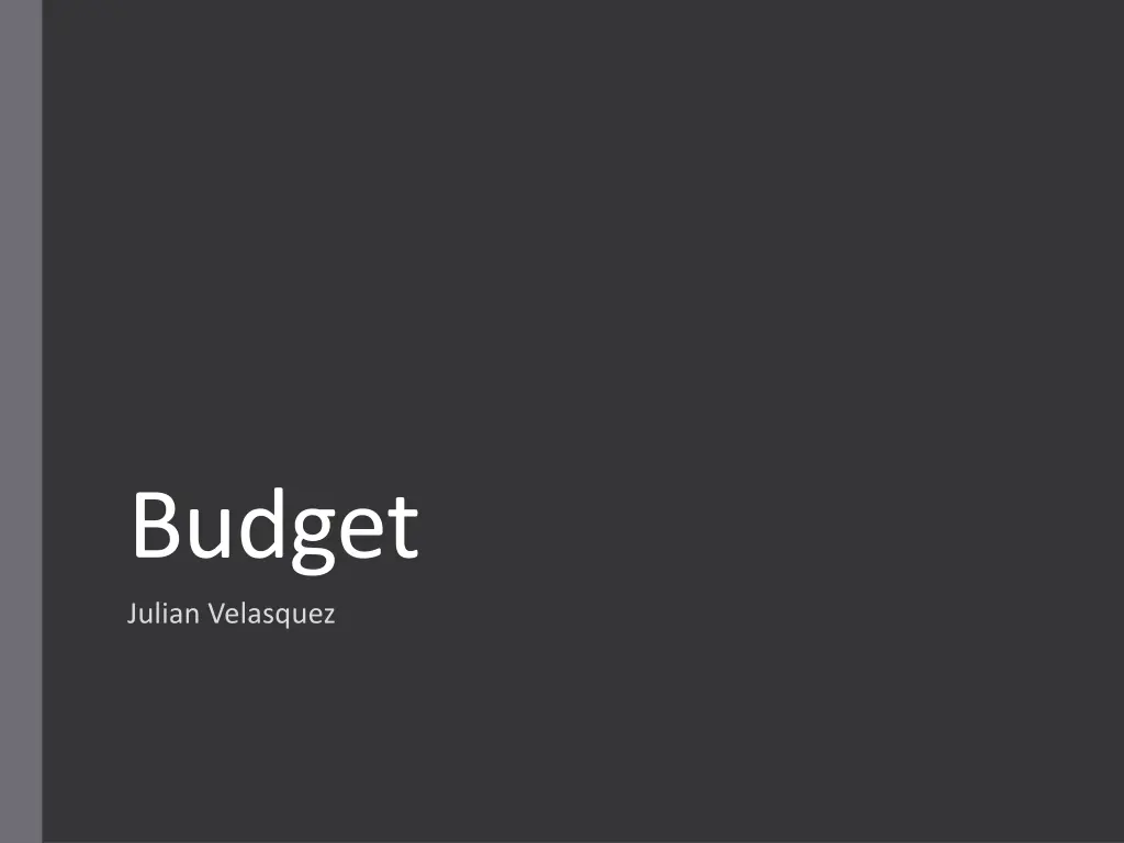 budget