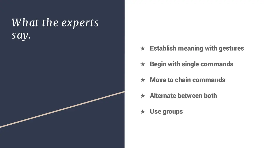 what the experts say