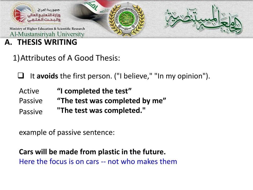 a thesis writing 1