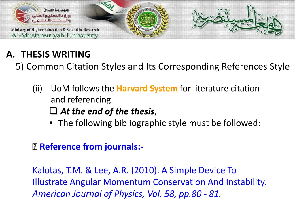 a thesis writing 5 common citation styles