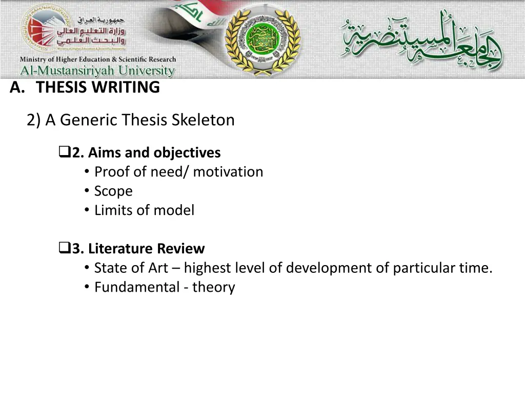 a thesis writing 5