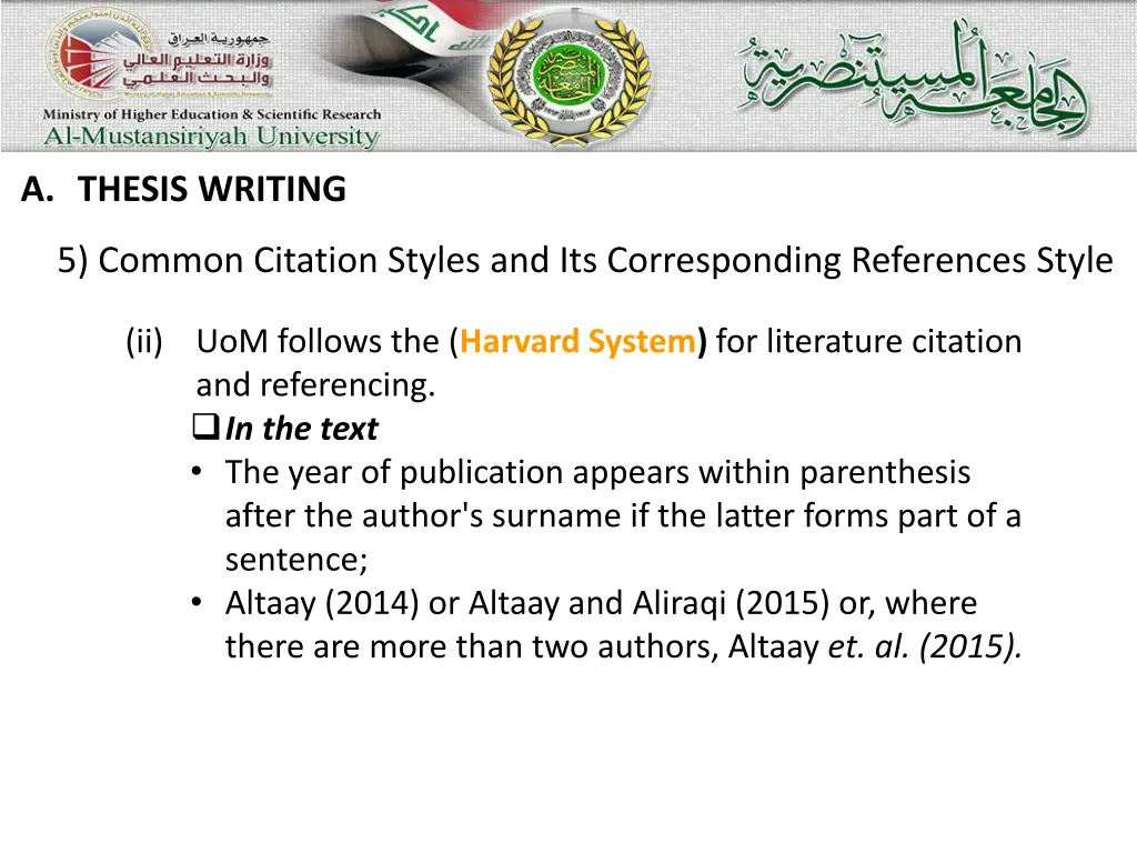 a thesis writing 8