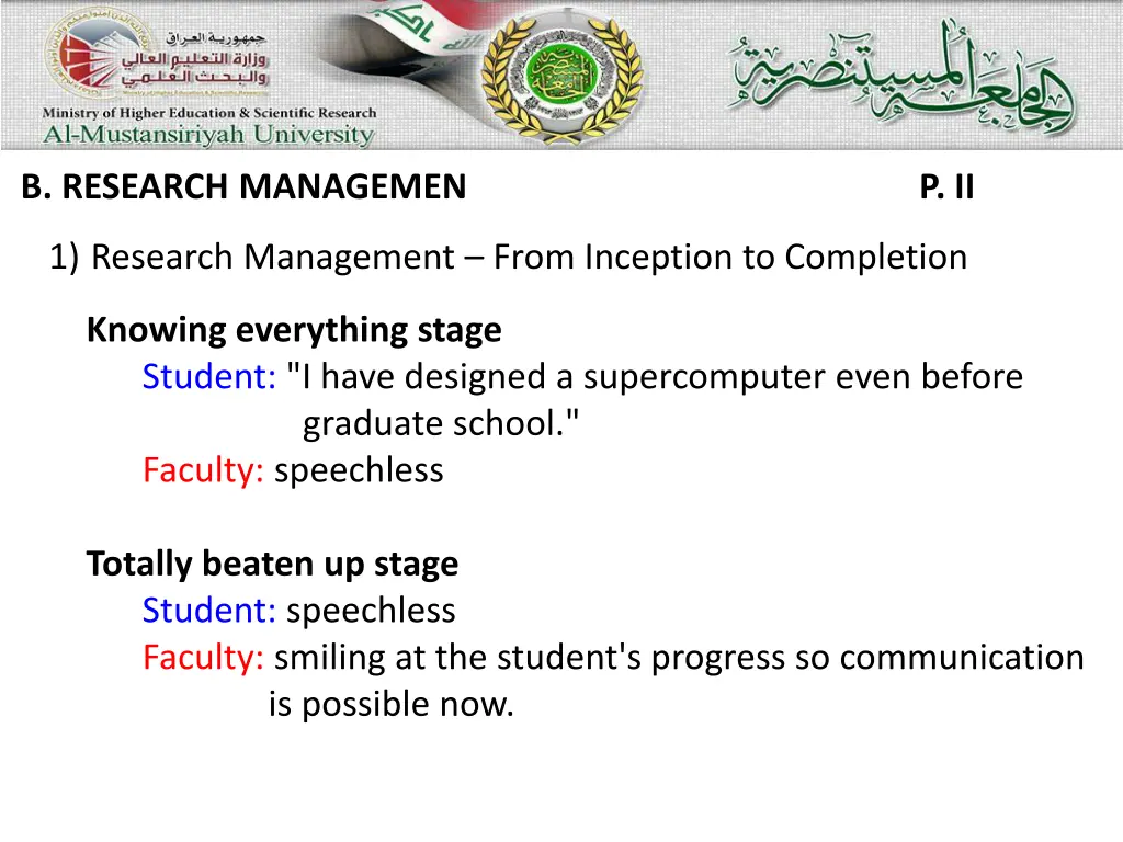 b research managemen