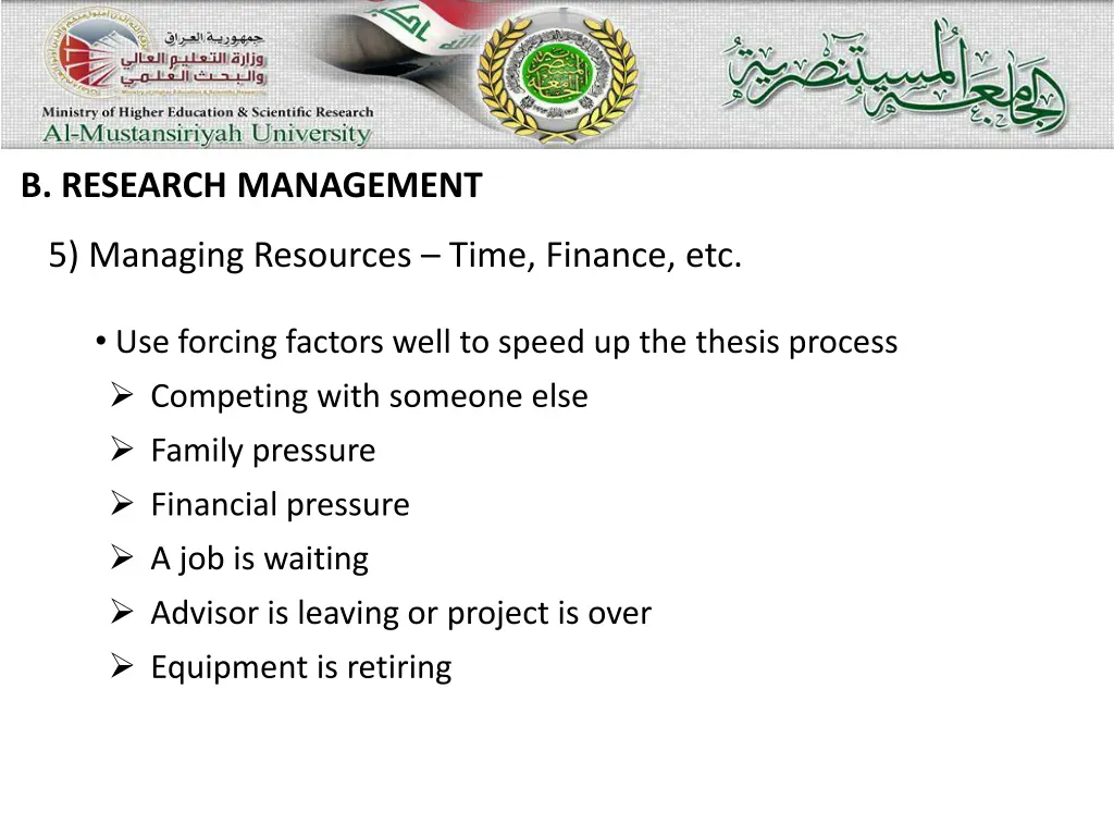 b research management 4