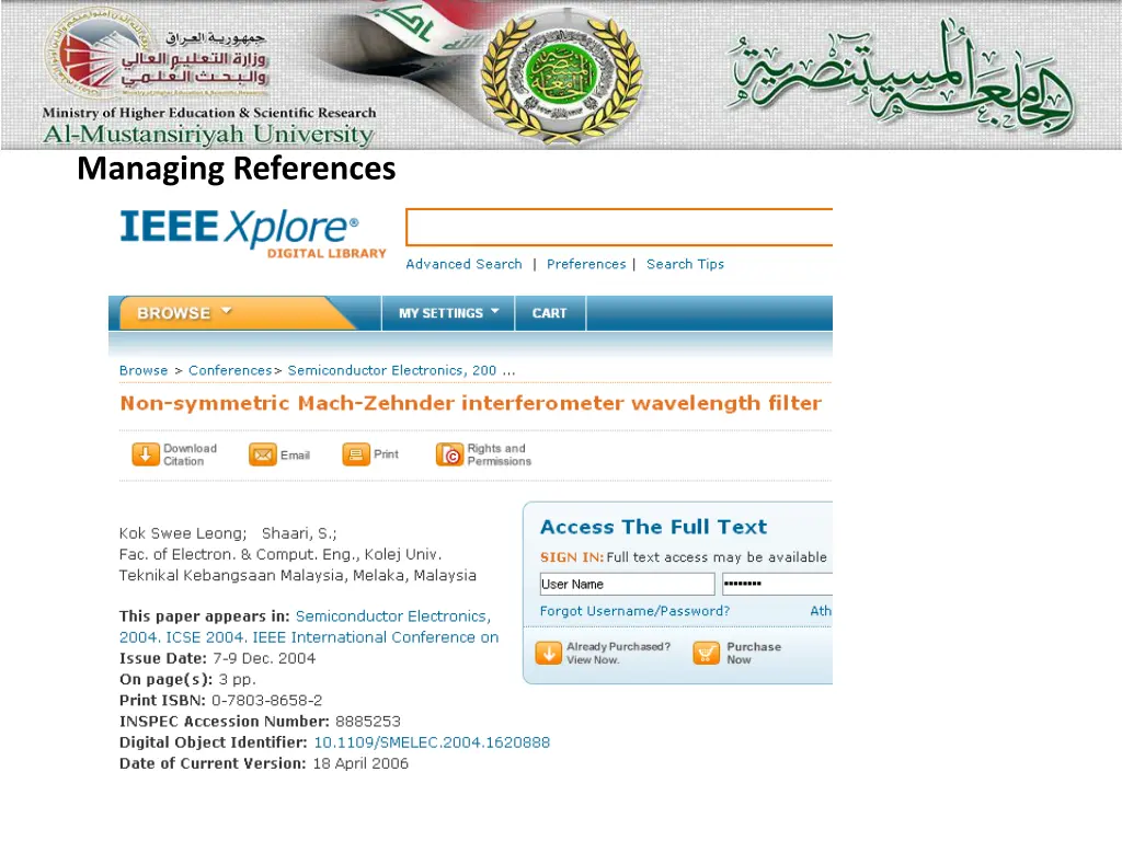 managing references
