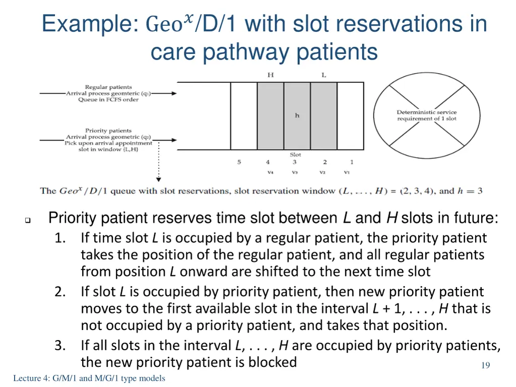 example geo d 1 with slot reservations in care
