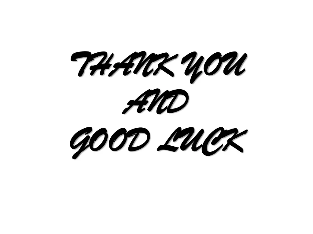 thank you thank you and and good luck good luck