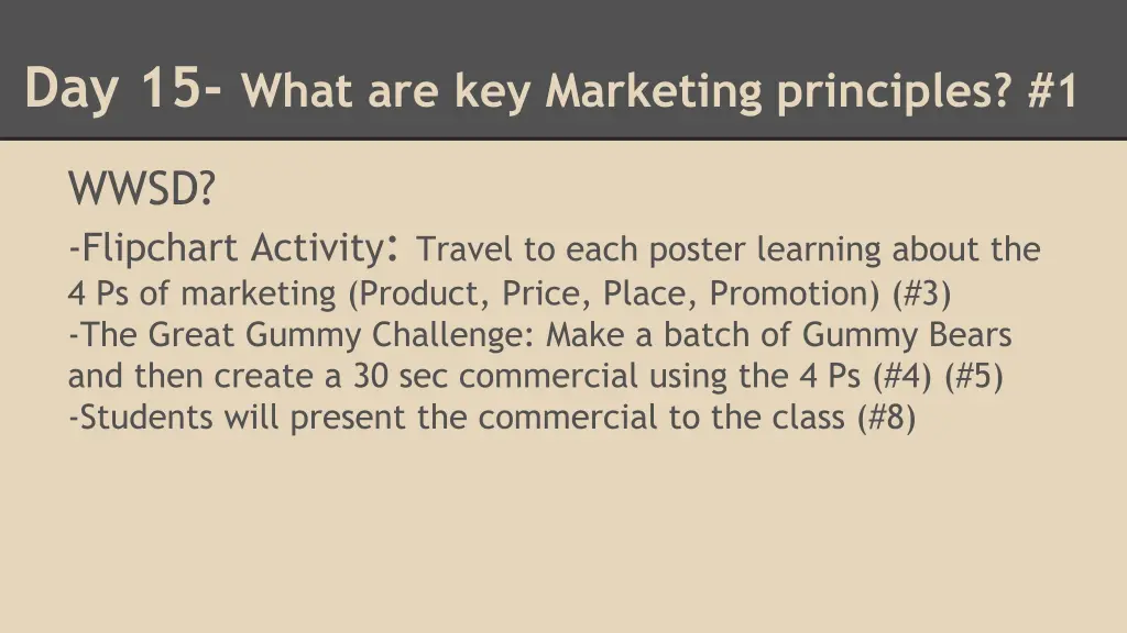 day 15 what are key marketing principles 1