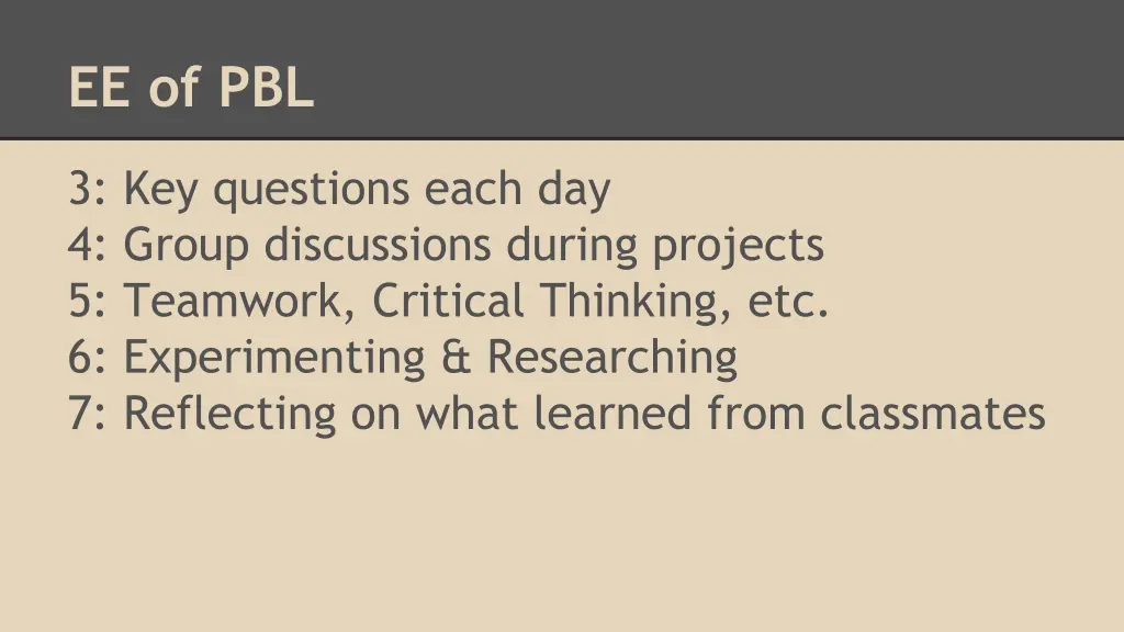 ee of pbl