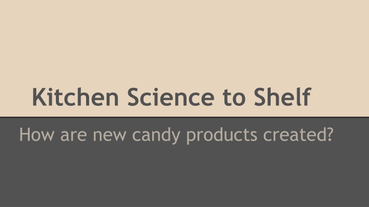 kitchen science to shelf