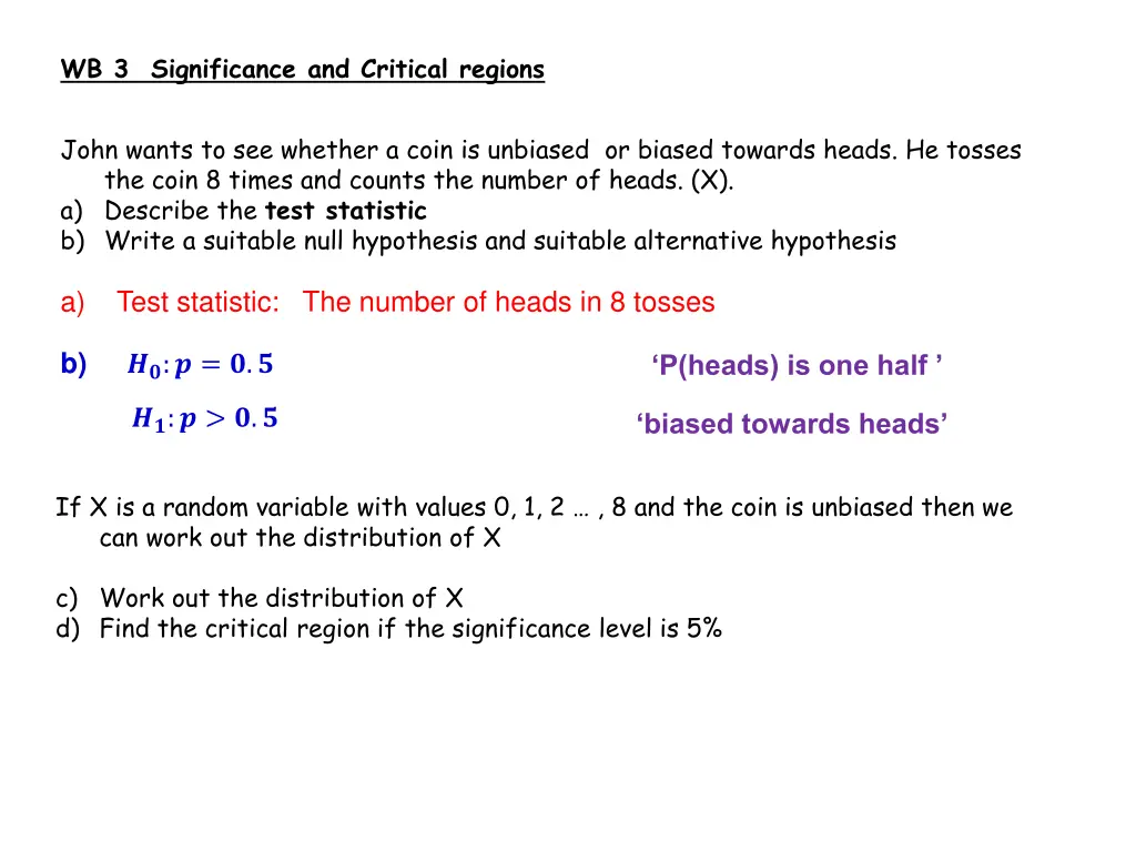 wb 3 significance and critical regions