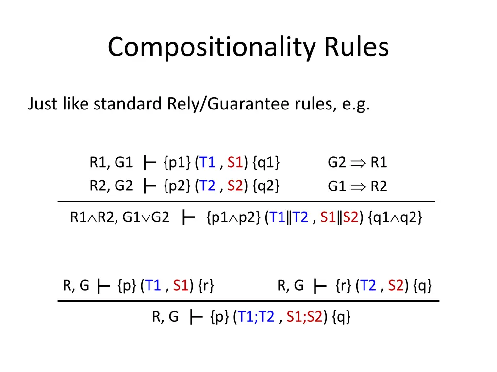 compositionality rules