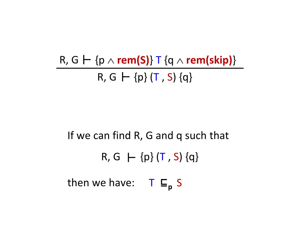p rem s t q rem skip p t s q r g