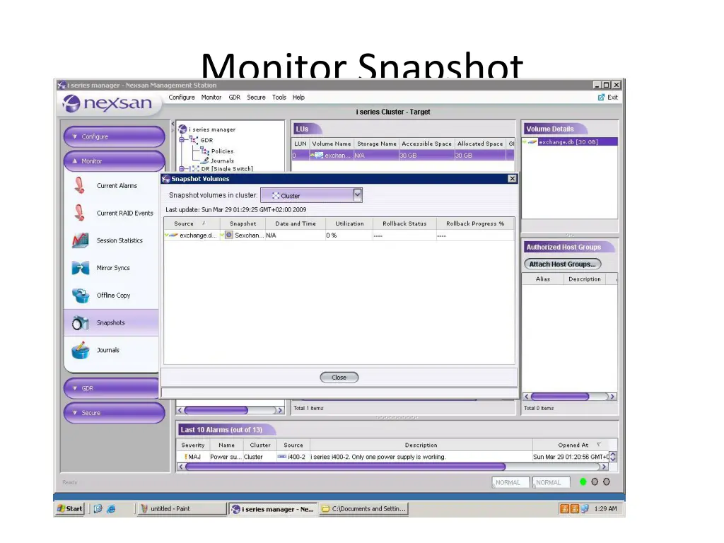 monitor snapshot
