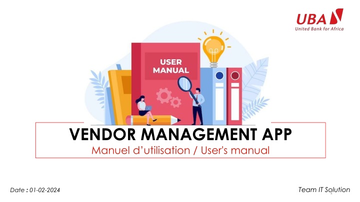 vendor management app manuel d utilisation user