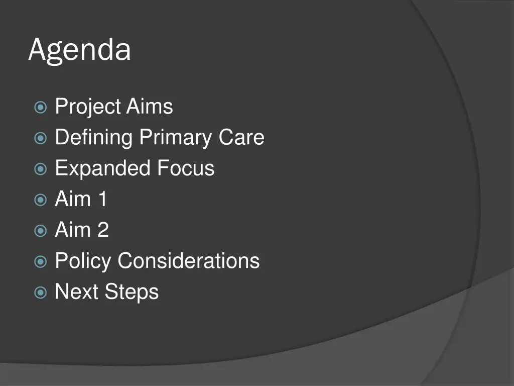 agenda