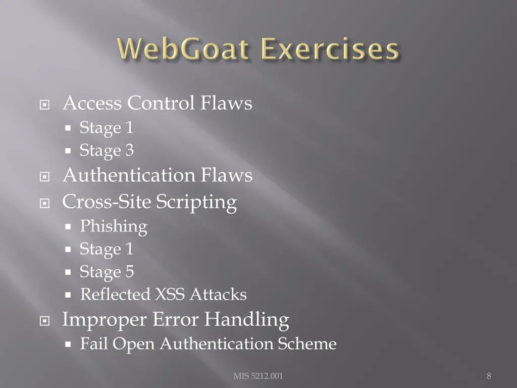 access control flaws stage 1 stage
