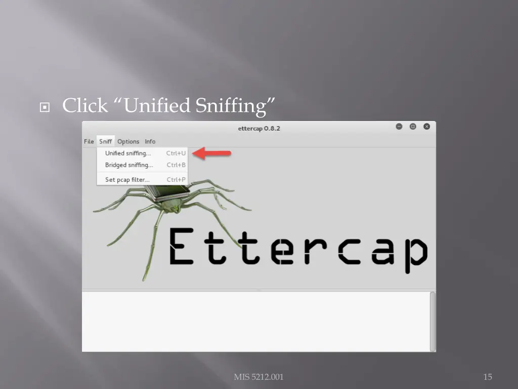 click unified sniffing