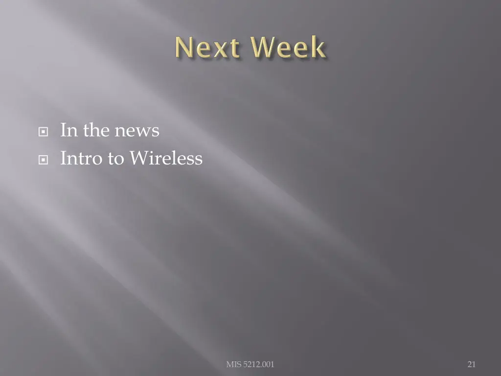 in the news intro to wireless
