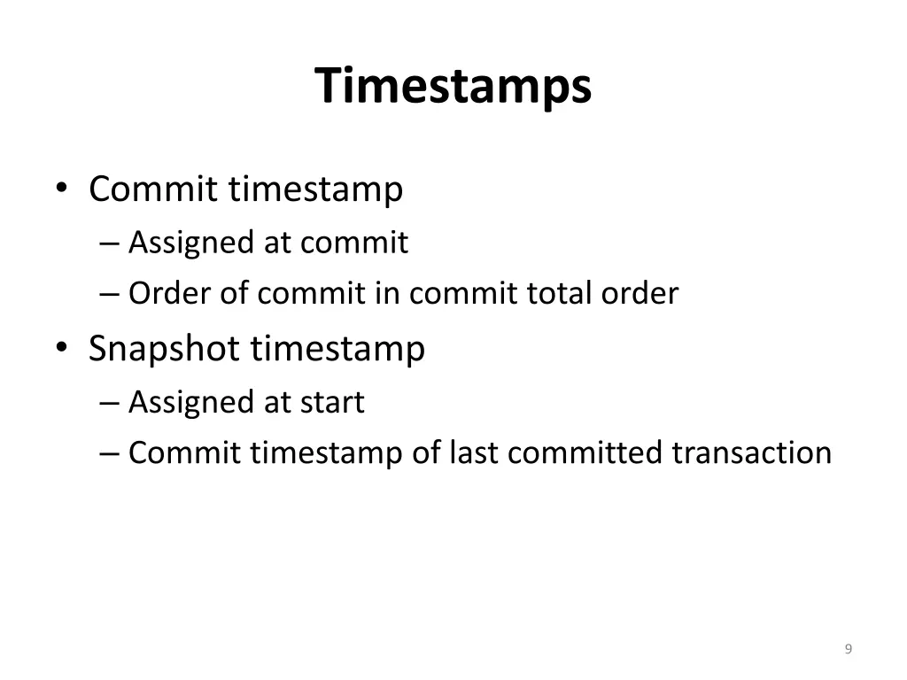timestamps