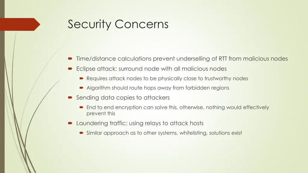 security concerns