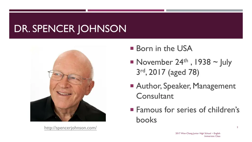dr spencer johnson