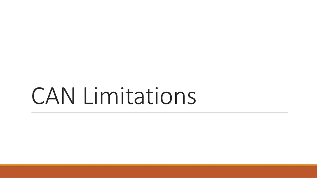 can limitations