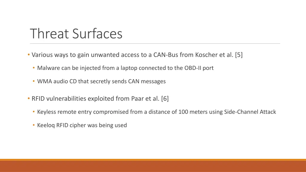threat surfaces