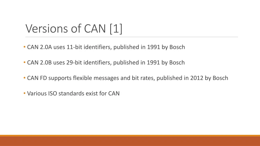 versions of can 1