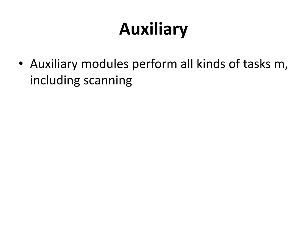 auxiliary