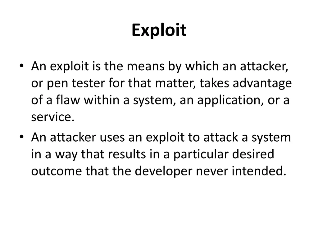 exploit