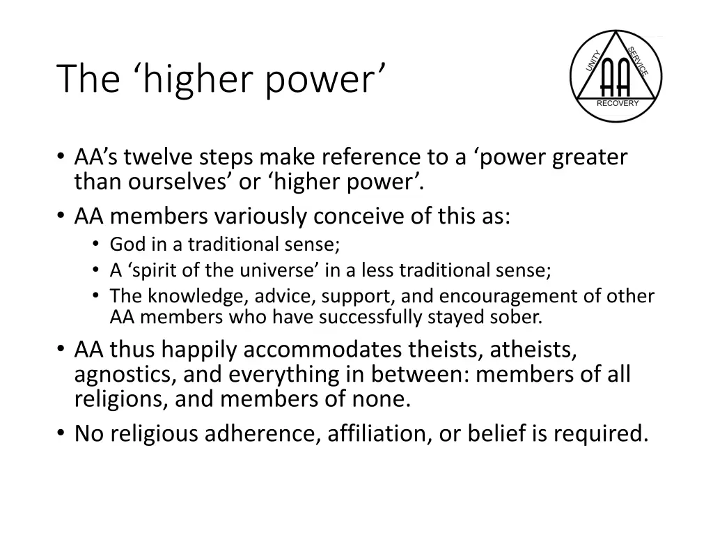 the higher power