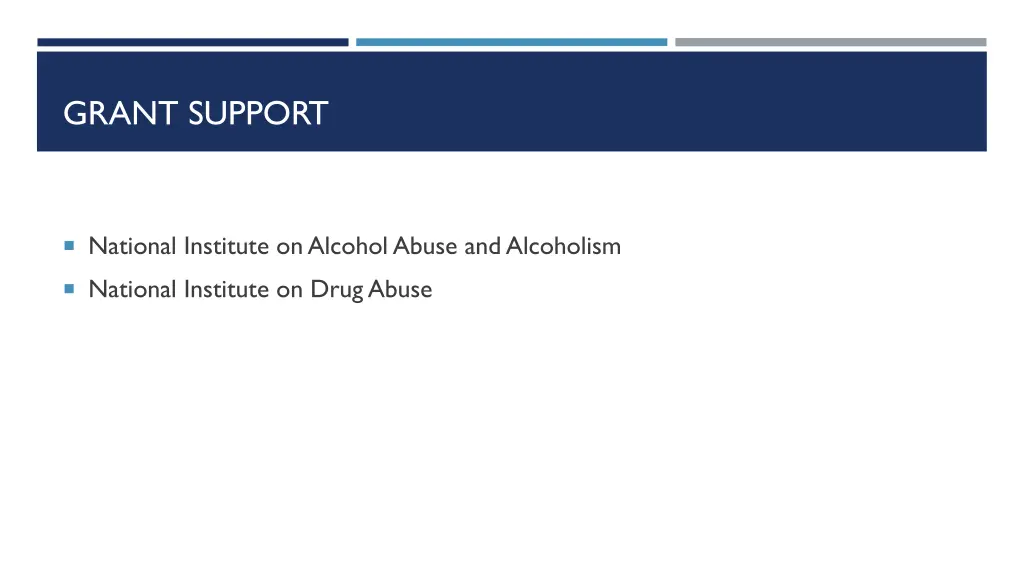 grant support